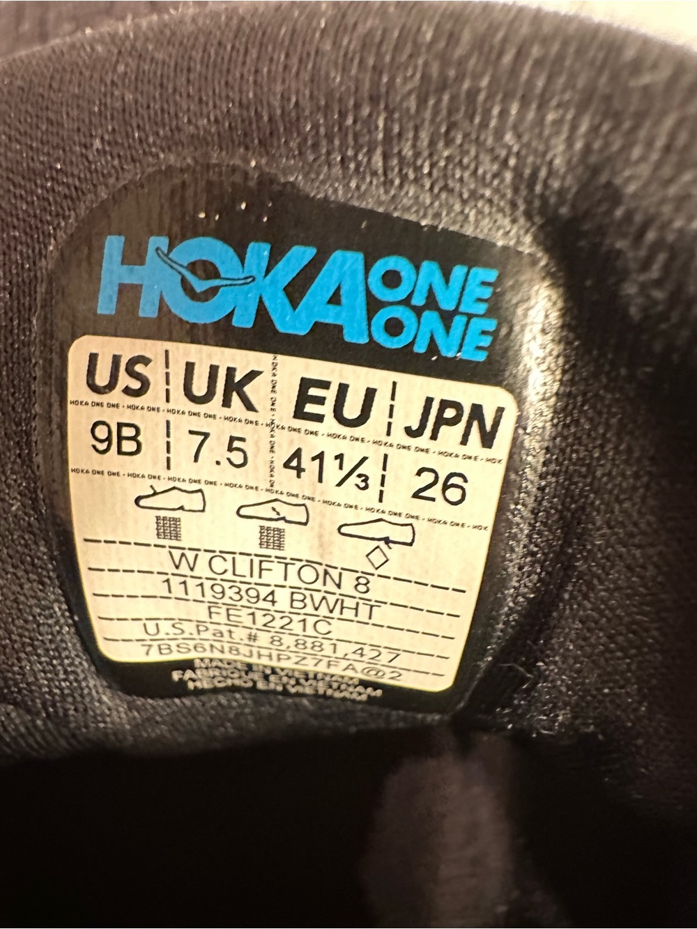 Women’s Hoka Clifton 8 Running Shoes - Picture 11 of 11